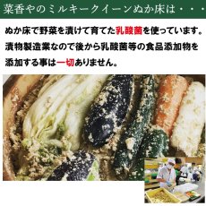 画像6: 【送料無料】菜香や■ミルキークィーン品種の甘みの有機米ぬか■茨城県産■有機栽培米使用■ミルキークイーンぬか床キット　内容：「ミルキークイーン米ぬか床２ｋｇ」「ぬか漬け４種」（簡単に出来るお手入れのレシピ・タッパー容器付き）【楽天市場・４７ＣＬＵＢ企画共通】 (6)